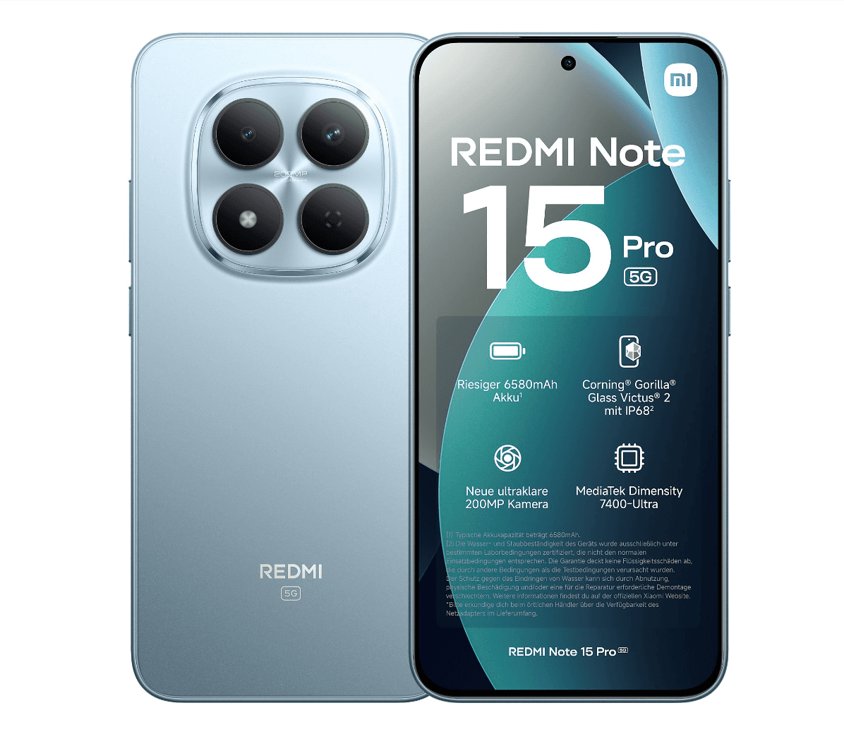 Xiaomi Redmi Note 15 Pro 5G 8/256Gb Голубой