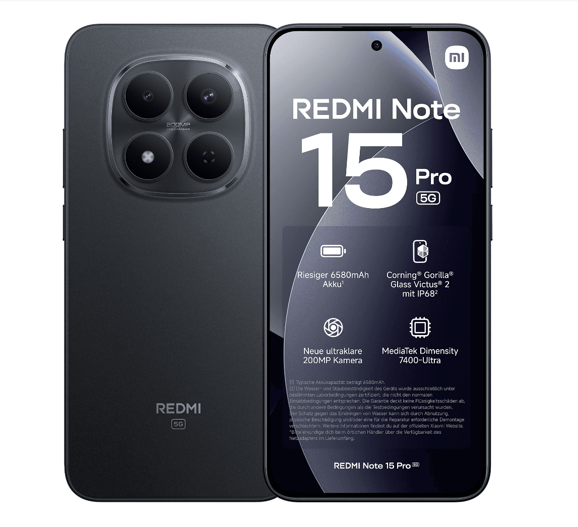 Xiaomi Redmi Note 15 Pro 5G 12/512Gb Чёрный