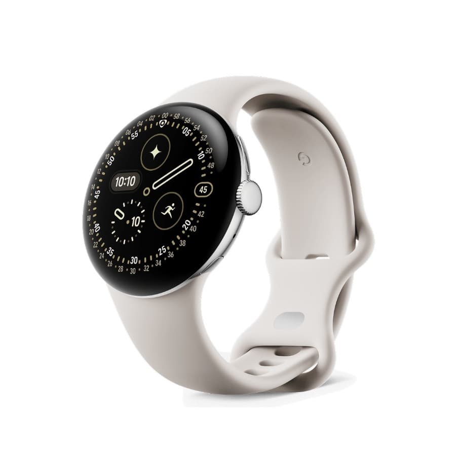 Смарт-часы Pixel Watch 4 41mm Wi-Fi Polished Silver/Porcelain Active Band