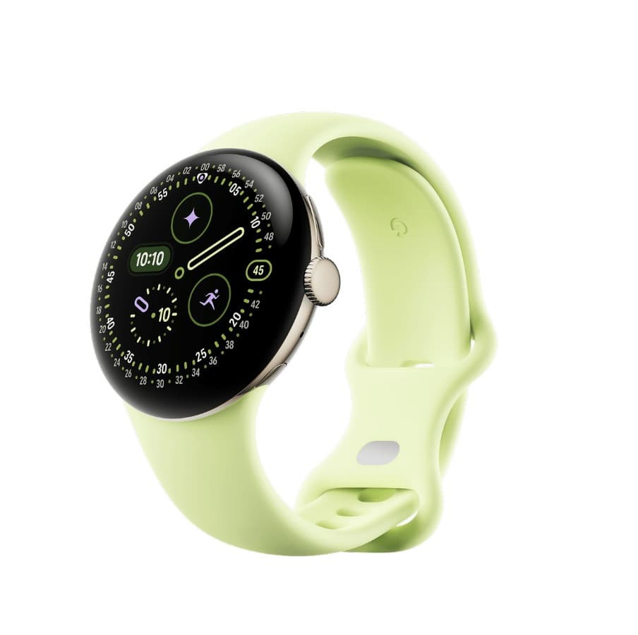 Смарт-часы Pixel Watch 4 41mm Wi-Fi Champagne Gold/Lemongrass Active Band