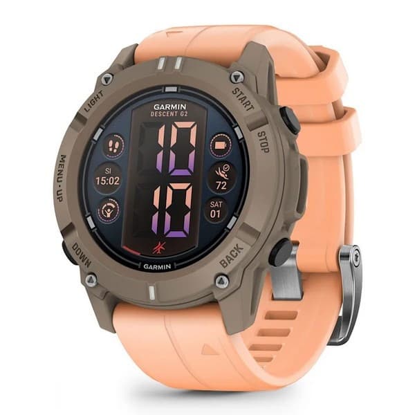 Смарт-часы Garmin Descent G2 Paloma with Shell Pink Silicone Band (010-02986-23)