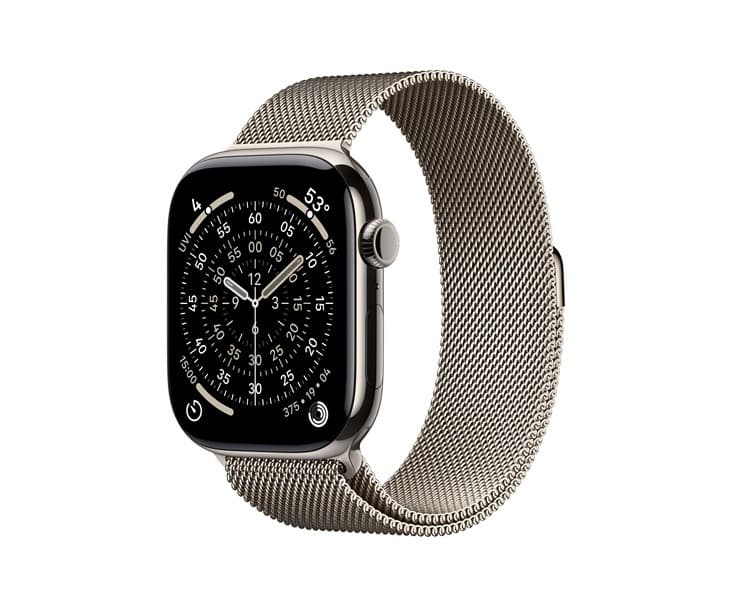 Смарт-часы Apple Watch Series 11 42mm Cellular Natural Titanium Case / Natural Milanese Loop MF8P4