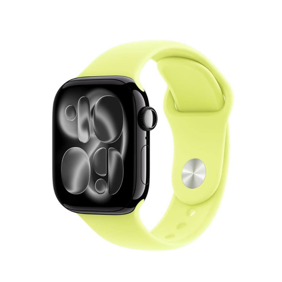 Смарт-часы Apple Watch Series 11 46mm Jet Black / Neon Yellow Sport Band