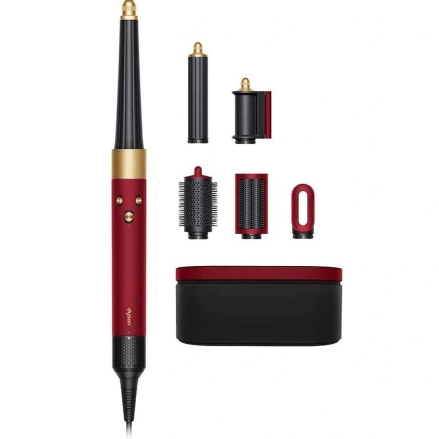 Стайлер Dyson HS08 AirWrap iD Red Velvet/Gold (straight+wavy) 594804