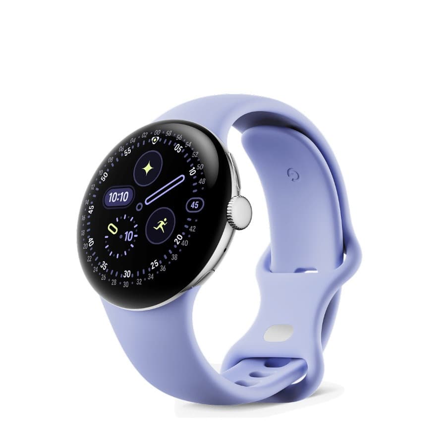 Смарт-часы Pixel Watch 4 41mm Wi-Fi Polished Silver/Iris Active Band
