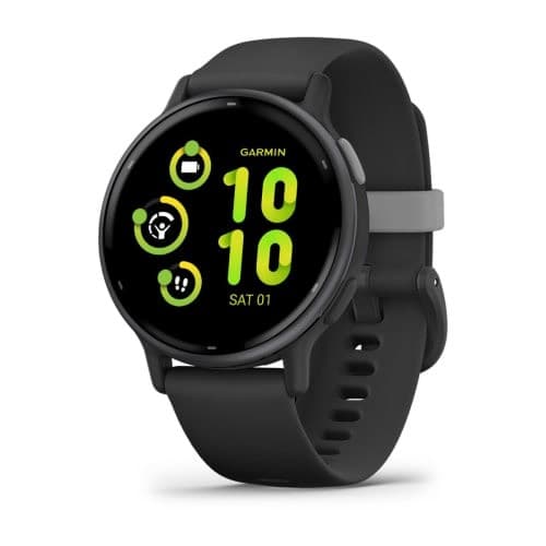 Смарт-часы Garmin Vivoactive 5 Slate Aluminum Bezel with Black Case and Silicone Band (010-02862-5A)