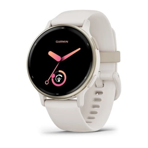 Смарт-часы Garmin Vivoactive 5 Cream Gold Aluminum Bezel with Ivory Case and Silicone Band (010-02862-5B)