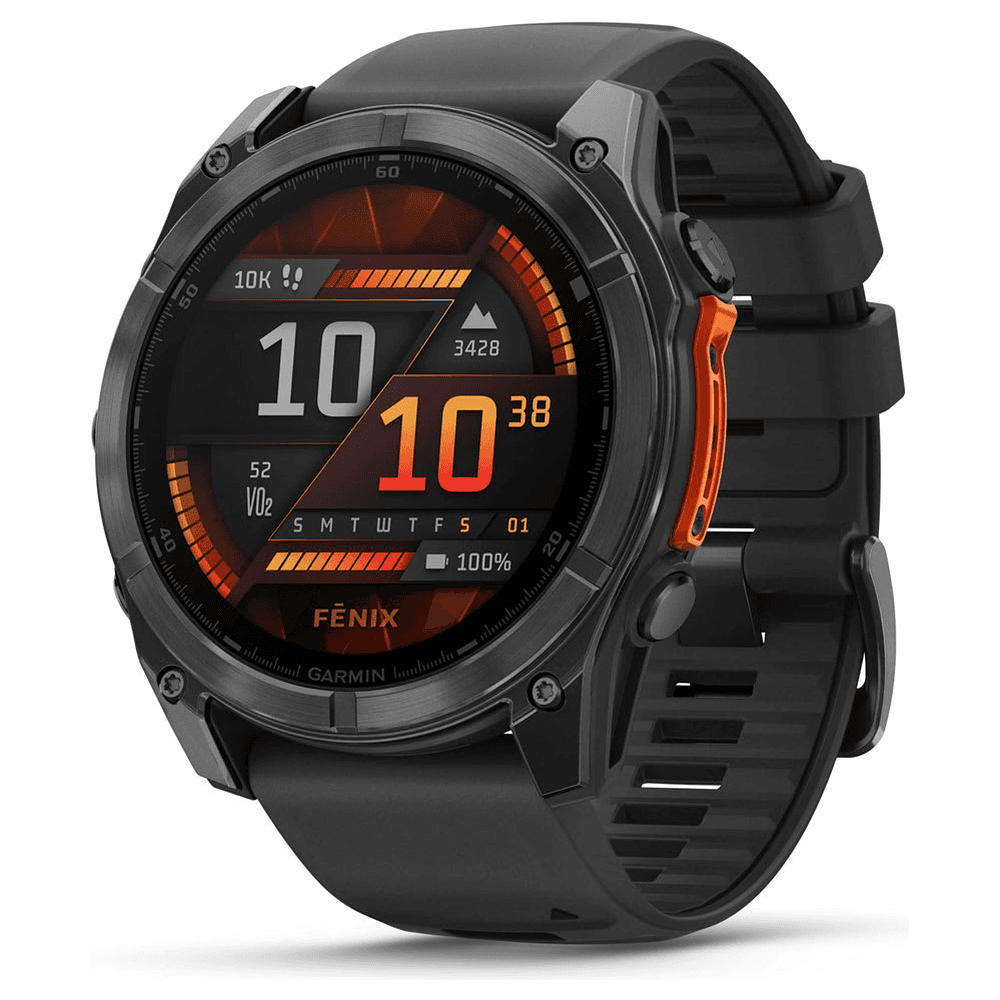 Смарт-часы Garmin Fenix 8 51mm AMOLED Slate Gray with Black Silicone Band (010-02905-00)
