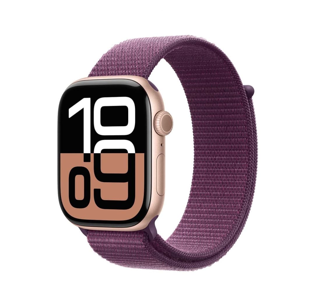 Смарт-часы Apple Watch Series 10 42mm Rose Gold / Plum Sport Loop MWWK3