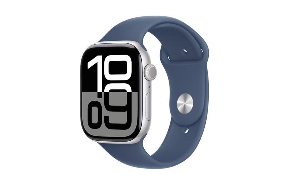 Смарт-часы Apple Watch Series 10 46mm Silver / Denim Sport Band MWWM3 M/L