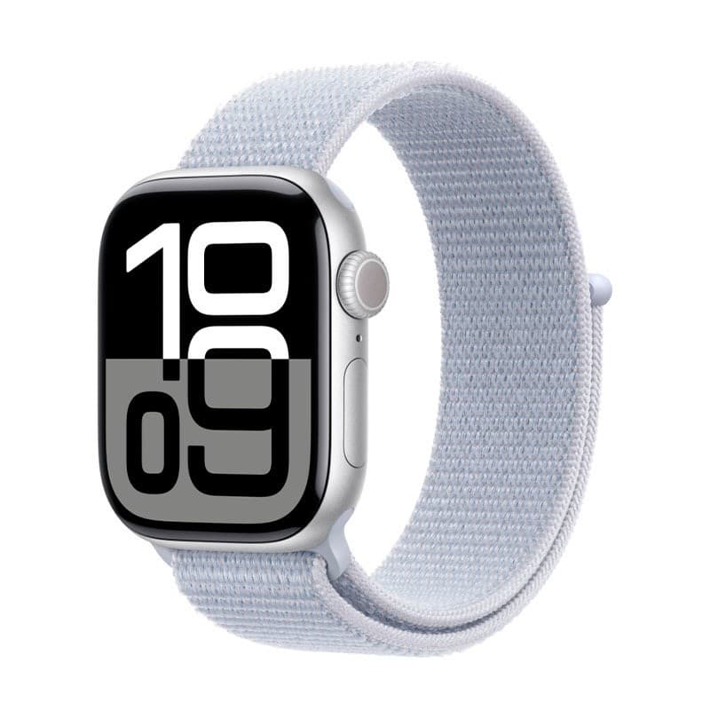 Смарт-часы Apple Watch Series 10 46mm Silver / Blue Cloud Sport Loop MWWN3