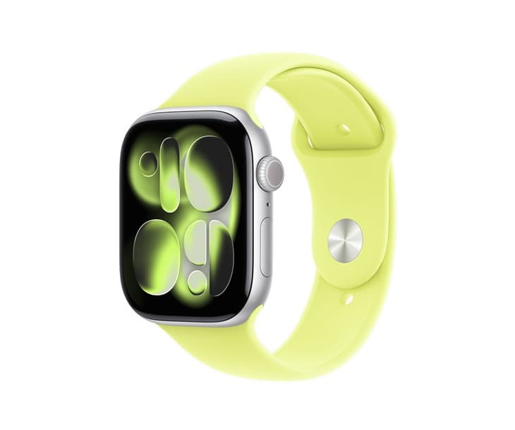 Смарт-часы Apple Watch Series 11 42mm Silver / Neon Yellow Sport Band