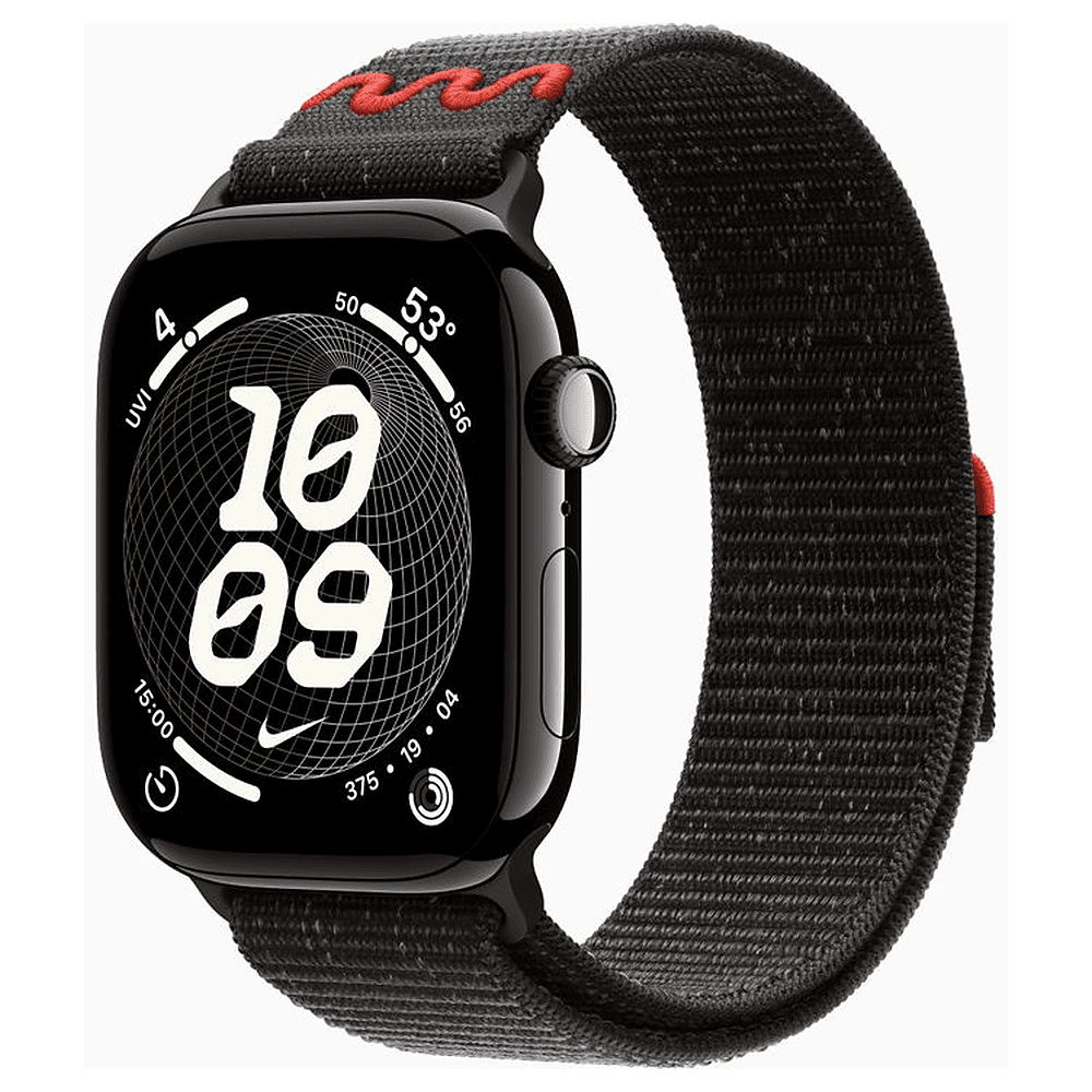 Смарт-часы Apple Watch Series 11 46mm Jet Black / Midnight Black Nike Sport Loop MEW84