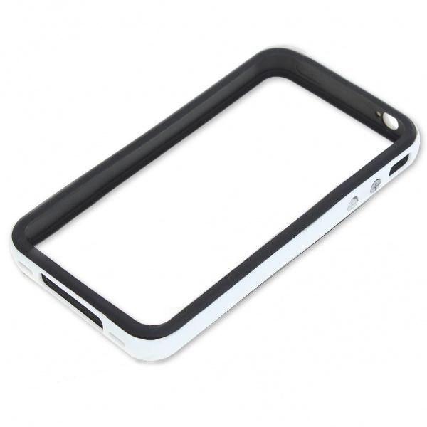 Bumper для iPhone 4/4S (белый/черный)