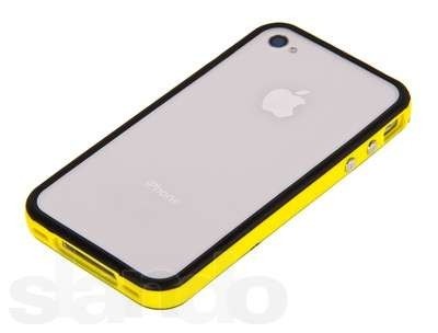 Bumper для iPhone 5 (черный/желтый)
