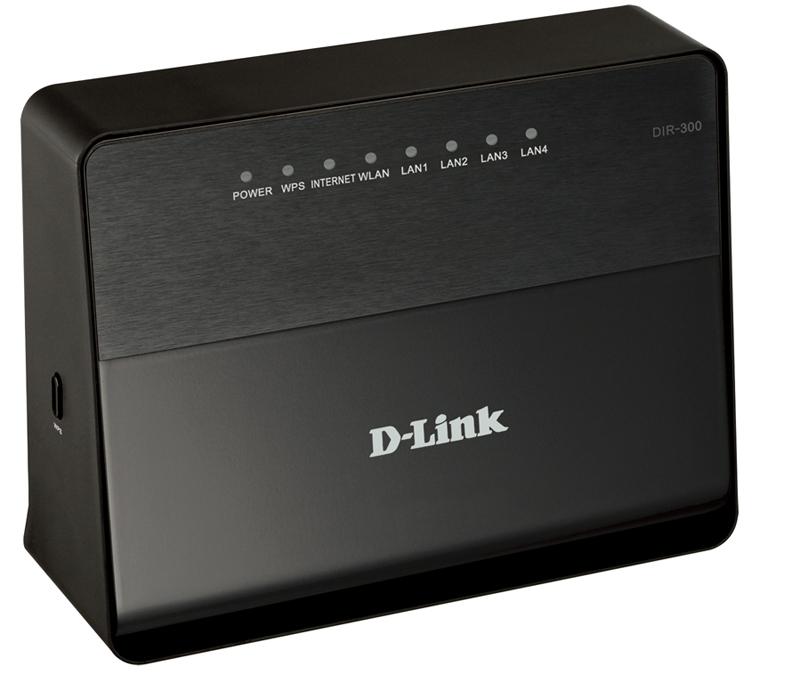 Маршрутизатор D-Link DIR-300/A/D1 4-х портовый маршрутизатор Wireless 150