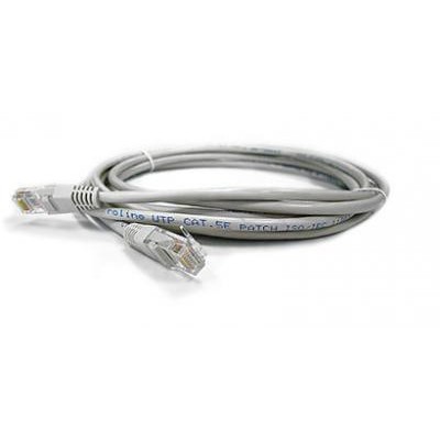 Патч-корд TWT (TWT-45-45-1.5-GY) UTP кат.5e. с заливными колпачками. 1.5 м. серый упаковка