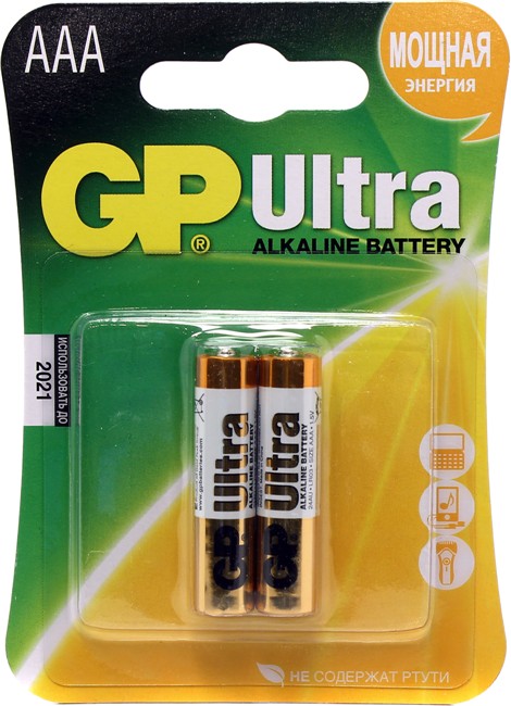 Батарея GP Ultra GP24AU-CR2,  2 шт AAA