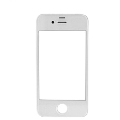 Стекло для iPhone 4S (белый)