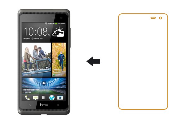 Защитная пленка "LP" на дисплей для HTC Desire 600 (прозрачная)