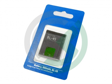 АКБ для Nokia BL-4S 2680s/3600s/3710f/3711/6208/7020/7100sn/7600sn/7610sn/X3-02 800 mAh (HC)