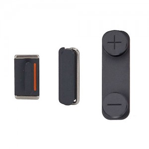 Кнопки для корпуса iphone 5 (черные)