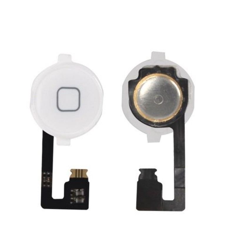 Шлейф (FLC) для iPhone 4 (с кнопкой Home) (белый)