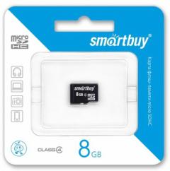 Флеш карта MicroSDHC 8 Gb SmartBuy class 10 без адаптера