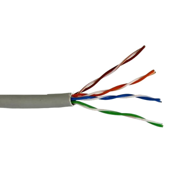 Кабель витая пара BaseLevel UTP cat 5E, 4pair 24AWG, ССА, 0.50 мм, 305 м, бухта