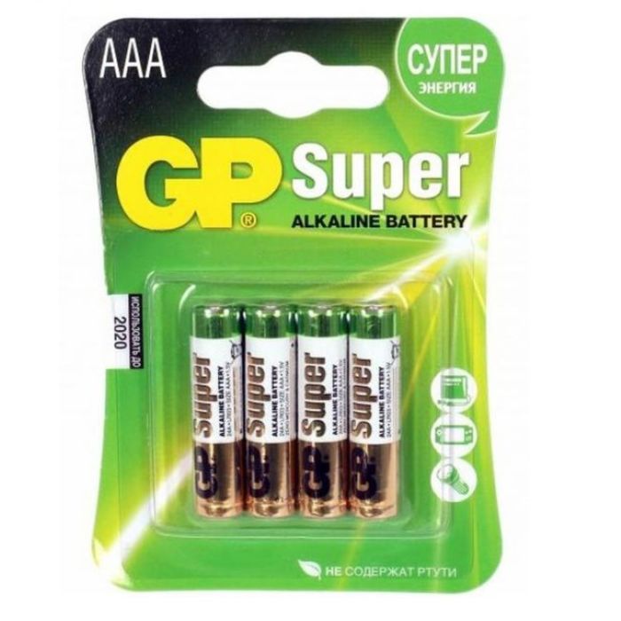 Батарейка GP SUPER 24ARS LR03/AAA спайка 4шт.