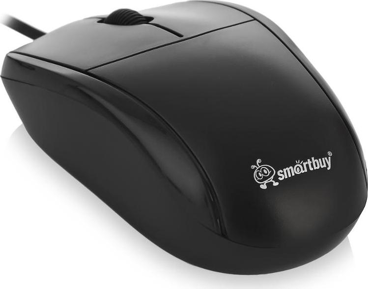 мышь Smartbuy 322, оптическая, 1000dpi, USB, black, черная