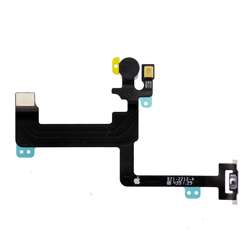 Шлейф (FLC) для Apple iPhone 6 (кнопка включения+вспышка+микрофон)