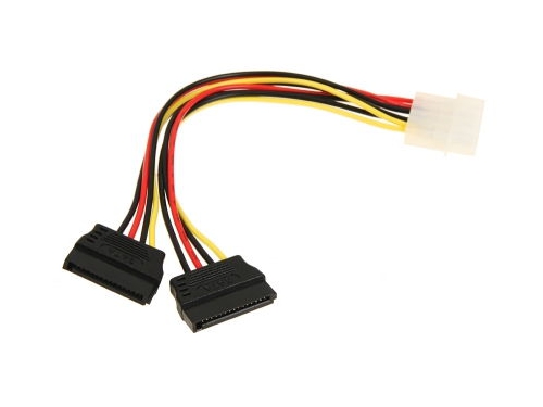 Переходник питания molex-2xSATA, 5bites