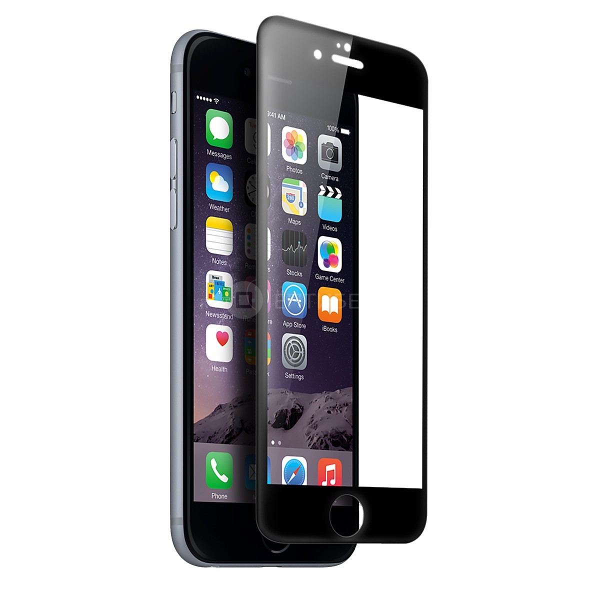 Защитное стекло IPhone 7 5D черное