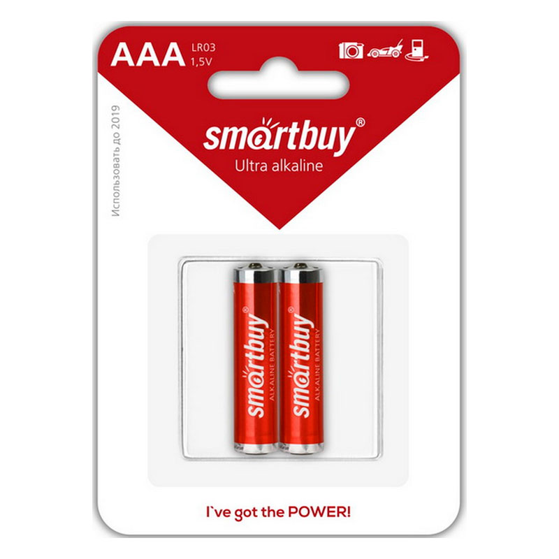 Аккумулятор Smartbuy AAA / R03 (800mAh) BL2