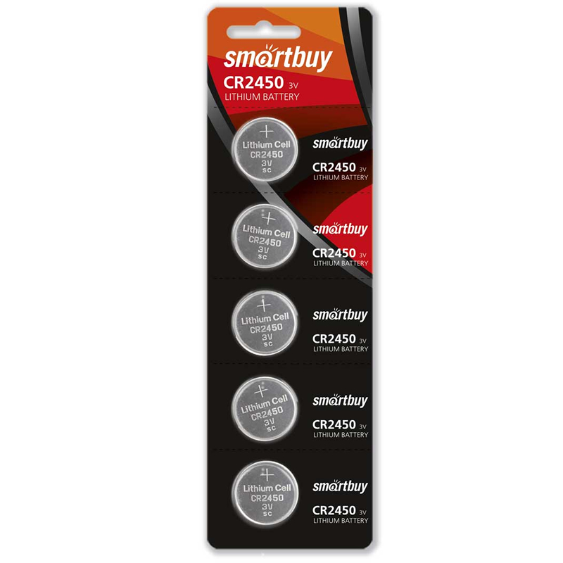 Батарейка Smartbuy CR2450 / BL5