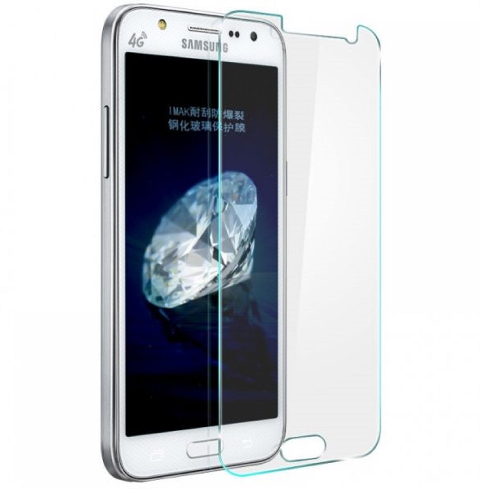 Стекло ударопрочное (Tempered Glass) "LP" для Samsung J700H (J7) (0,33 mm 9H) (прозрачное)
