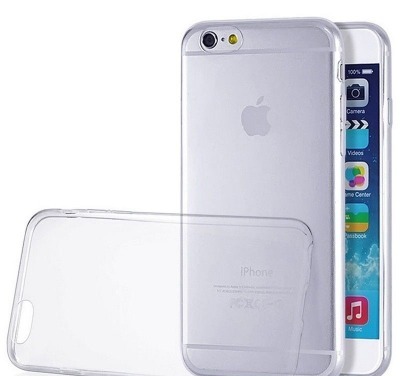 Силиконовая накладка iPhone 7 (4.7) плотная, глянцевая прозрачная