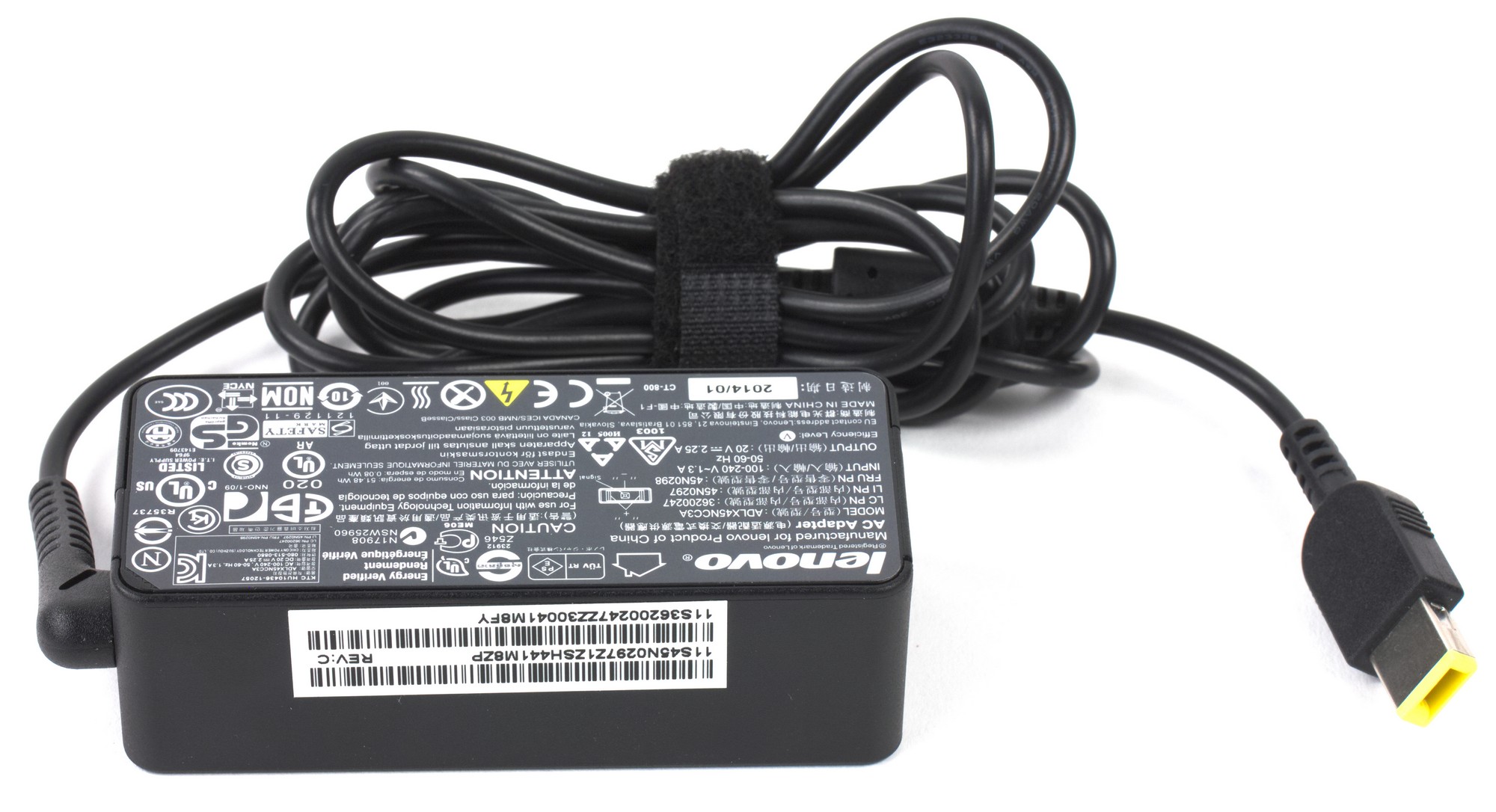 Зарядное устроство для ноутбука Lenovo (20V 2A, USB-Len)