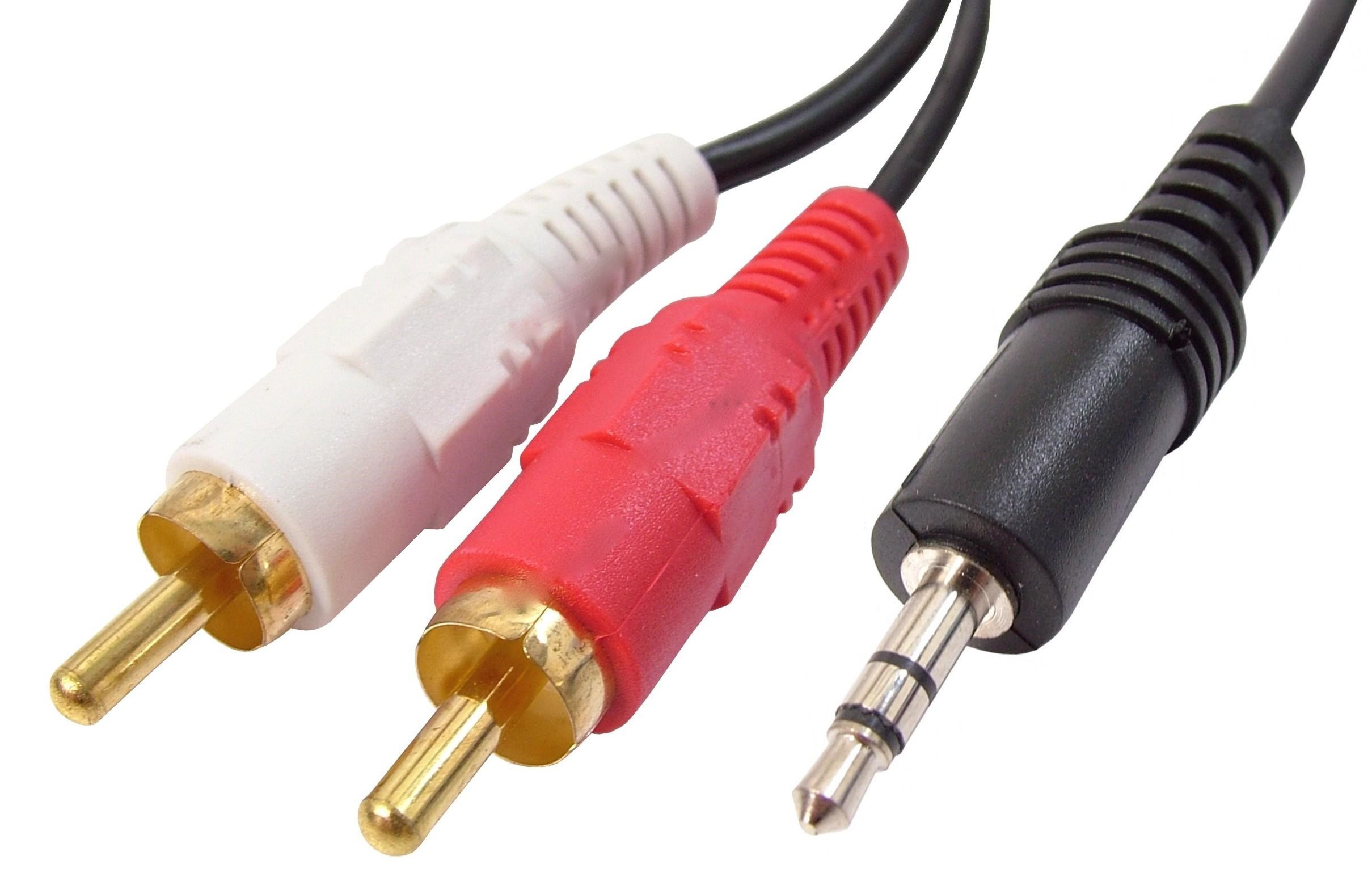 Кабель джек 3.5/2 RCA 3м