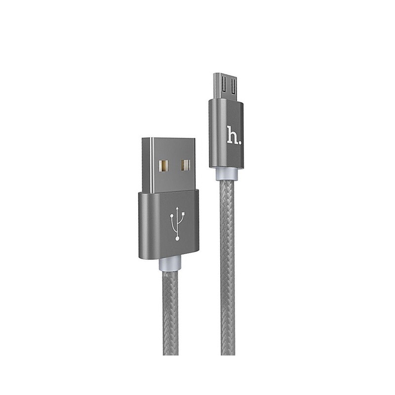 USB D.CABLE micro USB HOCO X2 cable (серый) 1 метр