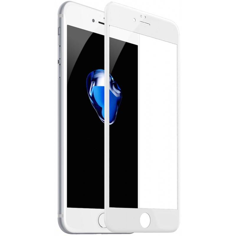 Защитное стекло IPhone 7+ / 8+ 5D белое