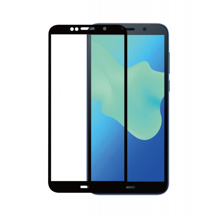 Защитное стекло Honor Y7 pro 3D черное