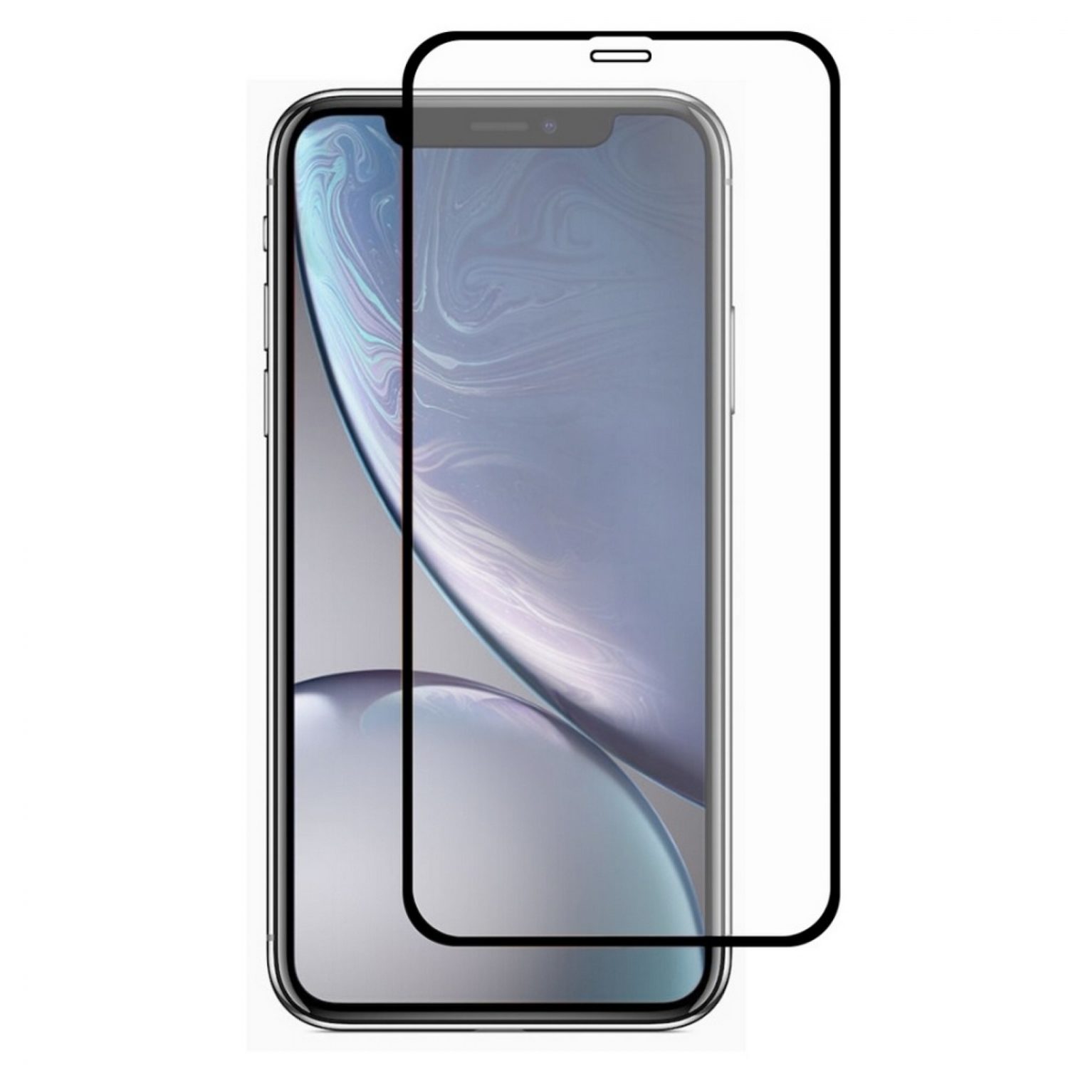 Защитное стекло для iPhone XR Full Glass 5D черное