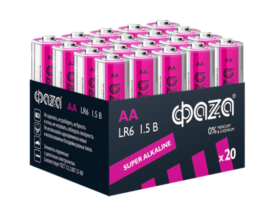 Батарейка ФАЗА Super Alkaline LR6