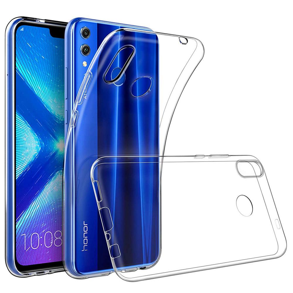 Кейс силиконовый, ультратонкий для Honor 8x  (прозрачный)