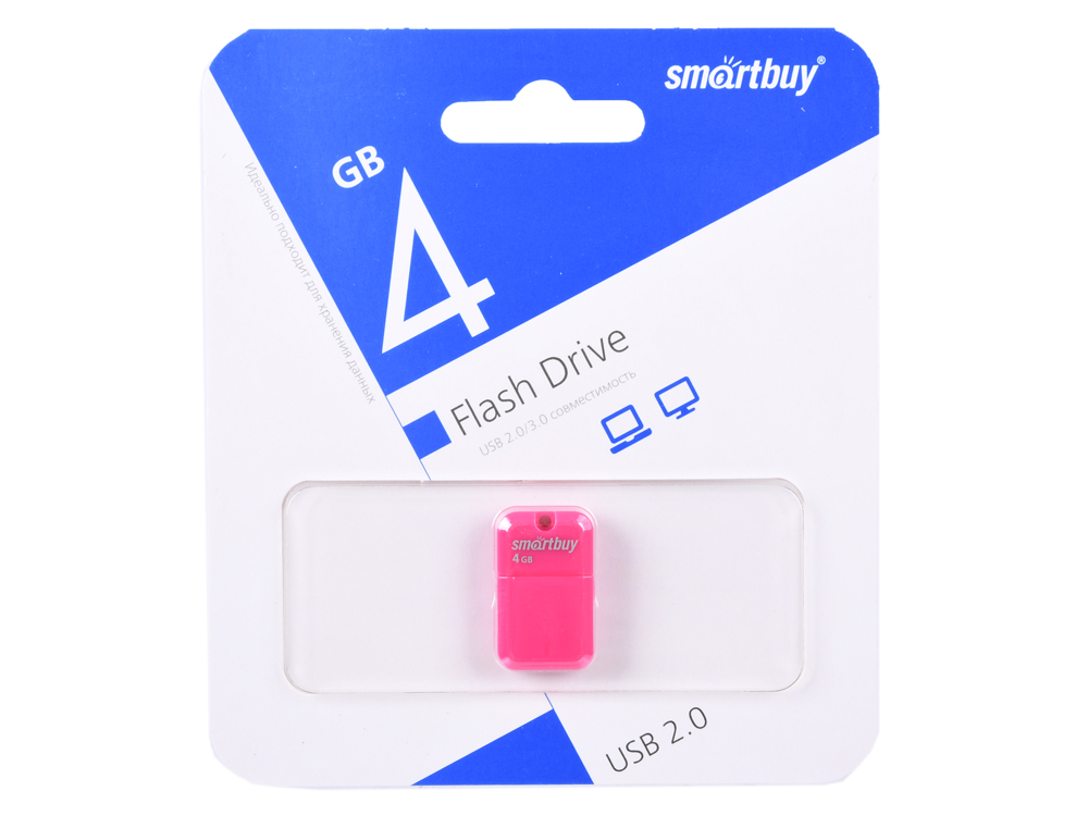 USB флэш накопитель 4 Gb SmartBuy ART Pink