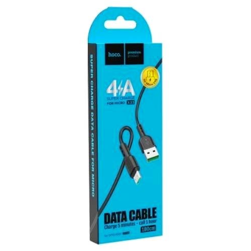Кабель HOCO X33 USB (m)-microUSB (m) 1.0м 4.0A