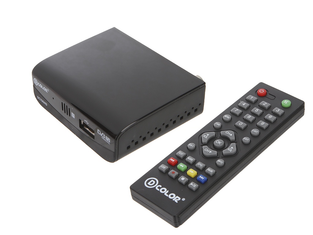 TV приставка DVB-T2 D-Color DC700HD plus
