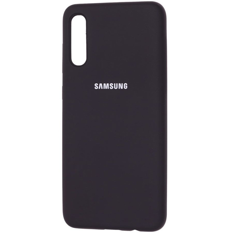 Силикованый чехол  для Samsung Galaxy A30s "Silicone Cover" (черный/коробка)
